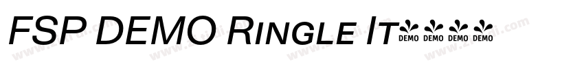 FSP DEMO Ringle It字体转换 FSP DEMO Ringle It字体转换